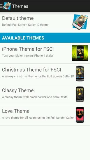 Application Full Screen Caller ID pour Android, télécharger gratuitement des programmes pour les tablettes et les portables.
