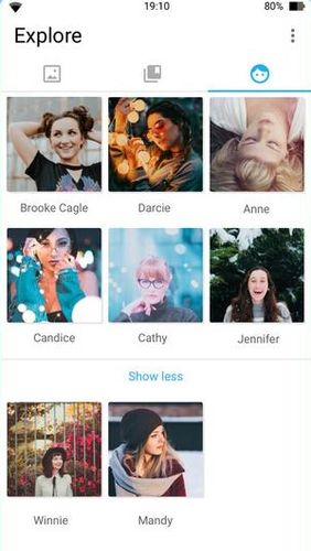 Screenshots of Gallery program for Android phone or tablet.