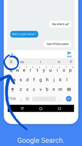 Application Gboard - the Google keyboard pour Android, télécharger gratuitement des programmes pour les tablettes et les portables.