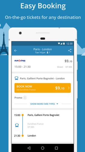 Screenshots des Programms Transit: Real-time transit app für Android-Smartphones oder Tablets.