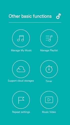 Aplicación GOM audio - Music, sync lyrics, podcast, streaming para Android, descargar gratis programas para tabletas y teléfonos.