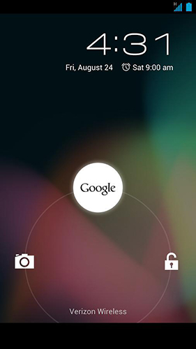 Screenshots des Programms Google für Android-Smartphones oder Tablets.