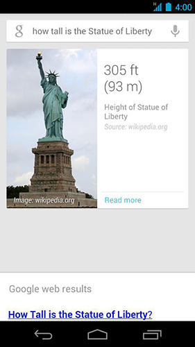 Capturas de tela do programa Google em celular ou tablete Android.