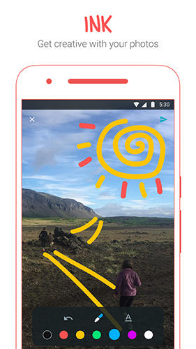 Capturas de pantalla del programa Google Allo para teléfono o tableta Android.