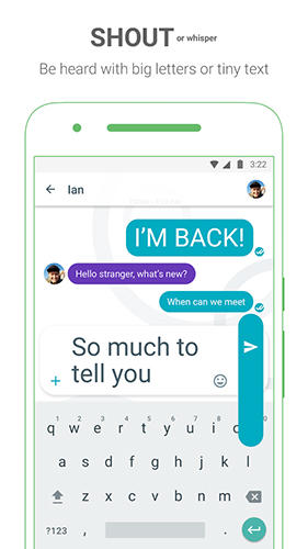 Screenshots des Programms LINE: Free calls & messages für Android-Smartphones oder Tablets.