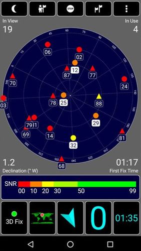 Aplicación GPS test para Android, descargar gratis programas para tabletas y teléfonos.