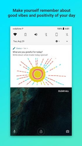 Gratus - promoting good vibes and positivity app for Android, download programs for phones and tablets for free.