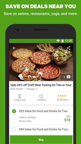 Application Groupon - Shop deals, discounts & coupons pour Android, télécharger gratuitement des programmes pour les tablettes et les portables.