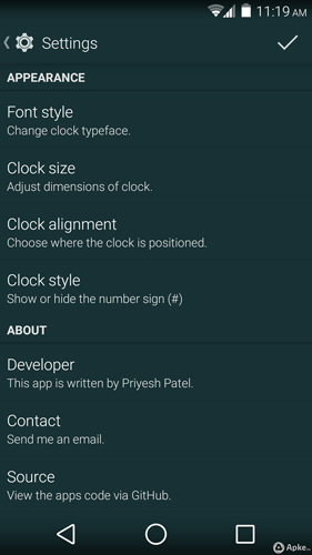 Application Nexus clock widget pour Android, télécharger gratuitement des programmes pour les tablettes et les portables.