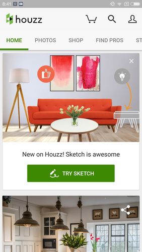 Télécharger gratuitement Houzz - Interior design ideas pour Android. Programmes sur les portables et les tablettes.