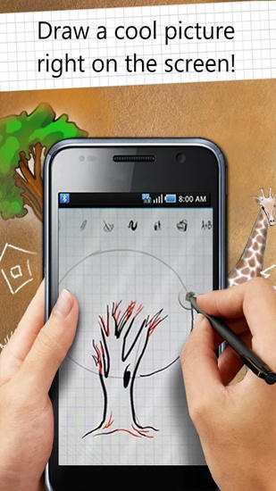 Screenshots des Programms LokLok: Draw on a lock screen für Android-Smartphones oder Tablets.