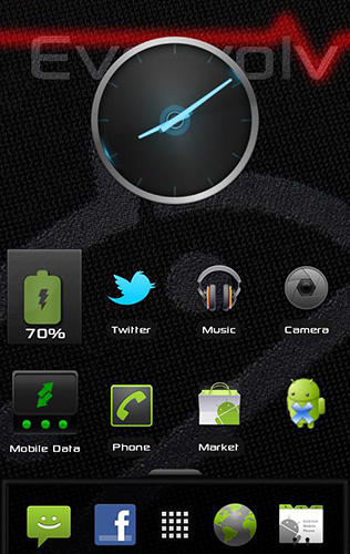 Baixar grátis Ice cream sandwich clock para Android. Programas para celulares e tablets.