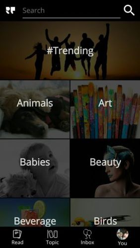 Screenshots des Programms Qeek for Instagram - Zoom profile insta DP für Android-Smartphones oder Tablets.