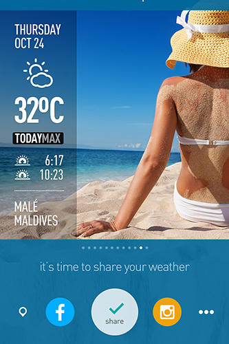 Laden Sie kostenlos Weather and clock widget für Android Herunter. Programme für Smartphones und Tablets.