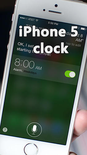 iPhone 5 clock