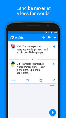 Die App iTranslate: Translator für Android, Laden Sie kostenlos Programme für Smartphones und Tablets herunter.