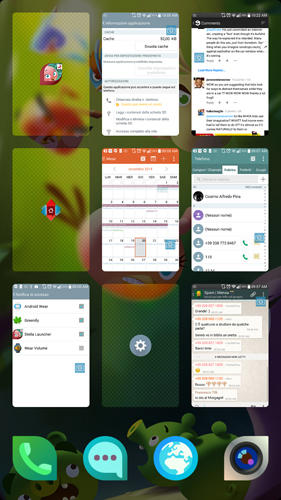Screenshots des Programms Face Goo für Android-Smartphones oder Tablets.