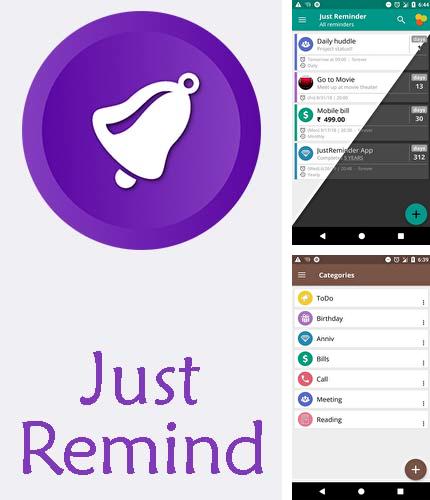 Descargar gratis Just reminder with alarm para Android. Apps para teléfonos y tabletas.
