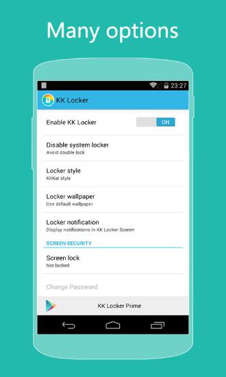 Aplicativo KK Locker para Android, baixar grátis programas para celulares e tablets.