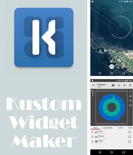 Neben dem Programm Battery widget für Android kann kostenlos KWGT: Kustom widget maker für Android-Smartphones oder Tablets heruntergeladen werden.