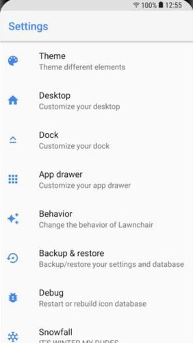 Aplicativo Lawnchair launcher para Android, baixar grátis programas para celulares e tablets.