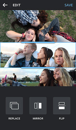 Capturas de tela do programa Layout from Instagram em celular ou tablete Android.