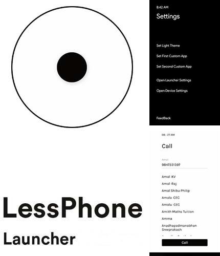 Besides Automate Android program you can download LessPhone launcher - Tone down your phone use for Android phone or tablet for free.