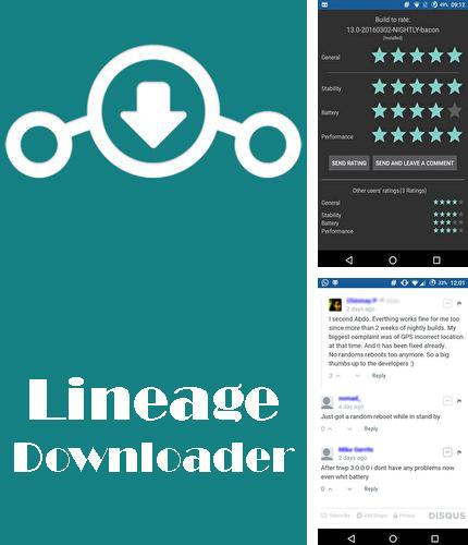 Besides Sweech - Wifi file transfer Android program you can download Lineage downloader for Android phone or tablet for free.