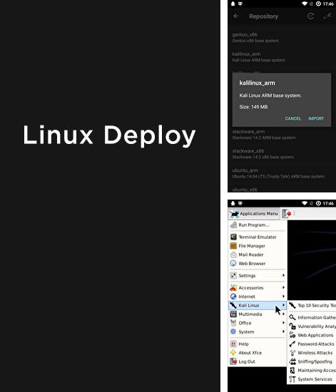 Además del programa Microsoft word para Android, podrá descargar Linux Deploy para teléfono o tableta Android.