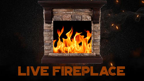 Live fireplace