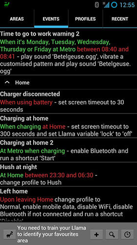 Baixar grátis Llama: Location profiles para Android. Programas para celulares e tablets.