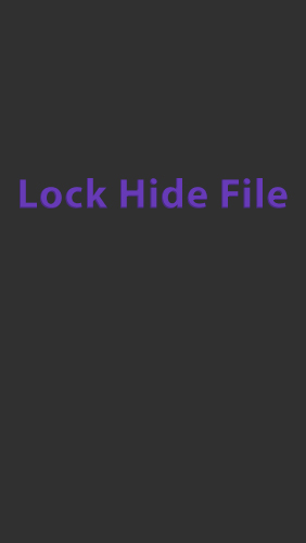 Lock and Hide File