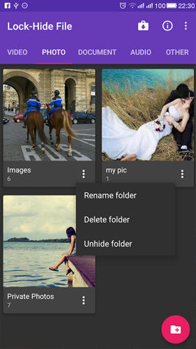 Lock and Hide File app for Android, download programs for phones and tablets for free.