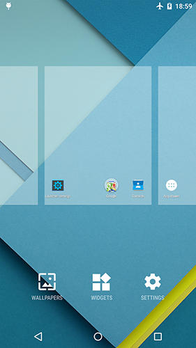 Screenshots des Programms Nexus clock widget für Android-Smartphones oder Tablets.