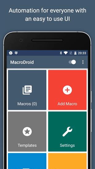 Télécharger gratuitement MacroDroid pour Android. Programmes sur les portables et les tablettes.