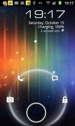 Capturas de tela do programa Magic locker em celular ou tablete Android.