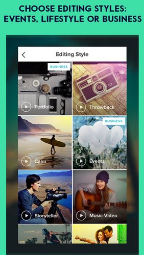 Les captures d'écran du programme Music maker JAM pour le portable ou la tablette Android.