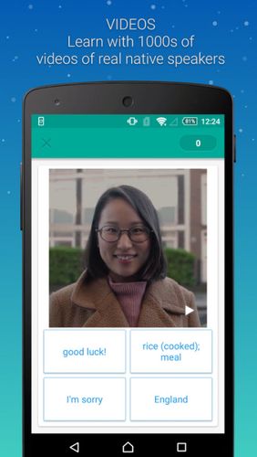 Die App Memrise: Learn a foreign language für Android, Laden Sie kostenlos Programme für Smartphones und Tablets herunter.