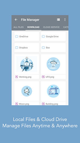 Скріншот програми Mercury browser на Андроїд телефон або планшет.