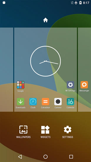 Aplicación Mi: Launcher para Android, descargar gratis programas para tabletas y teléfonos.