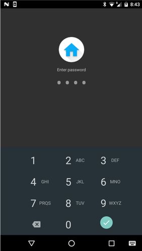Les captures d'écran du programme Mini desktop: Launcher pour le portable ou la tablette Android.