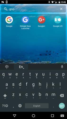 Capturas de tela do programa Mini desktop: Launcher em celular ou tablete Android.
