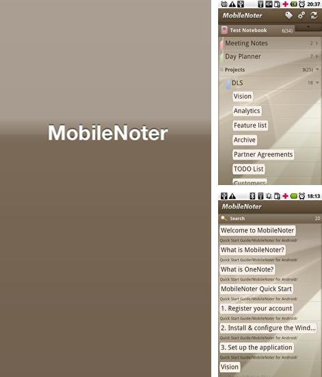 Laden Sie kostenlos MobileNoter für Android Herunter. App für Smartphones und Tablets.