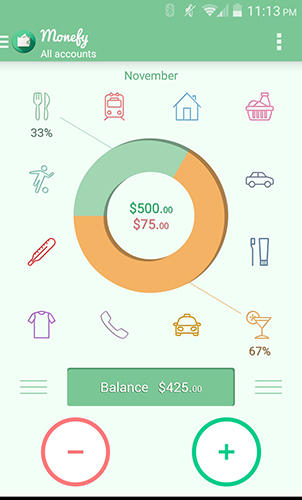Laden Sie kostenlos ClevMoney - Personal finance für Android Herunter. Programme für Smartphones und Tablets.