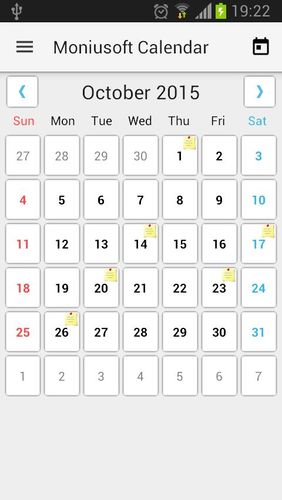 Baixar grátis Moniusoft calendar para Android. Programas para celulares e tablets.