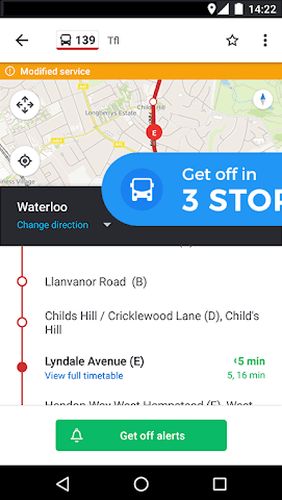 Capturas de tela do programa Citymapper - Transit navigation em celular ou tablete Android.