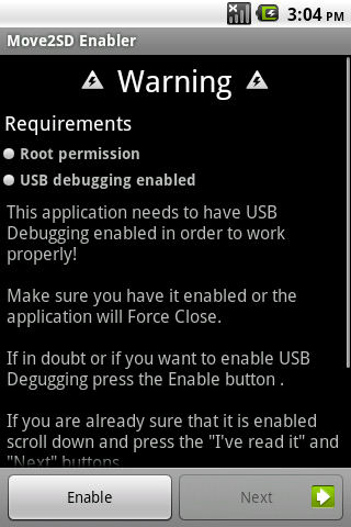 Les captures d'écran du programme Linux terminal launcher pour le portable ou la tablette Android.