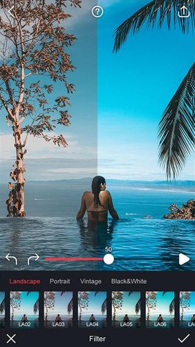 Screenshots des Programms PicsArt photo studio: Collage maker & pic editor für Android-Smartphones oder Tablets.