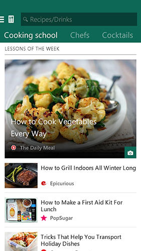 Aplicativo MSN Food: Recipes para Android, baixar grátis programas para celulares e tablets.