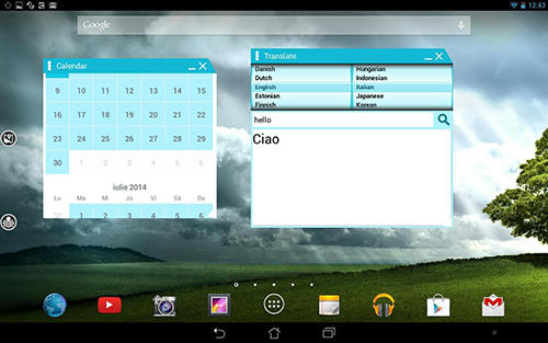 Les captures d'écran du programme ROM manager pour le portable ou la tablette Android.